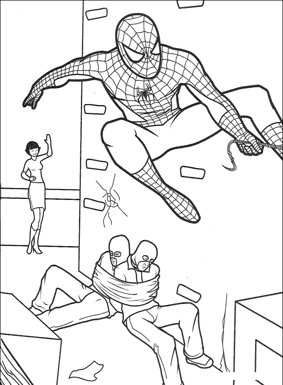 Spiderman Pages Coloring 11