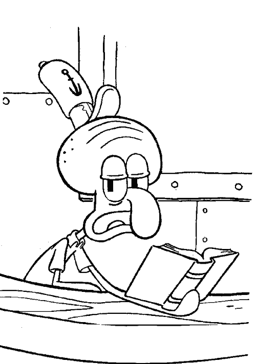 Sponge Bob Pages Coloring 1