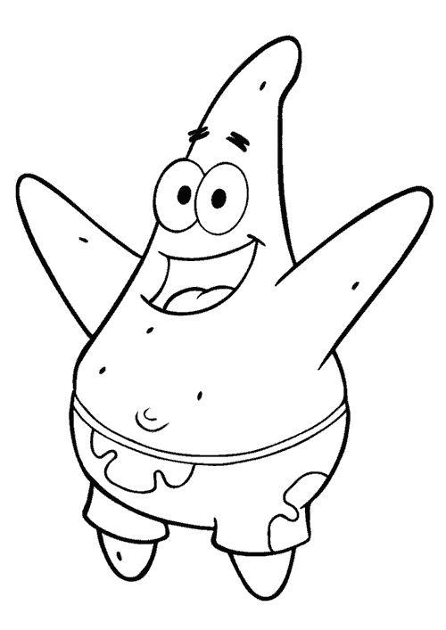 Sponge Bob Pages Coloring 10