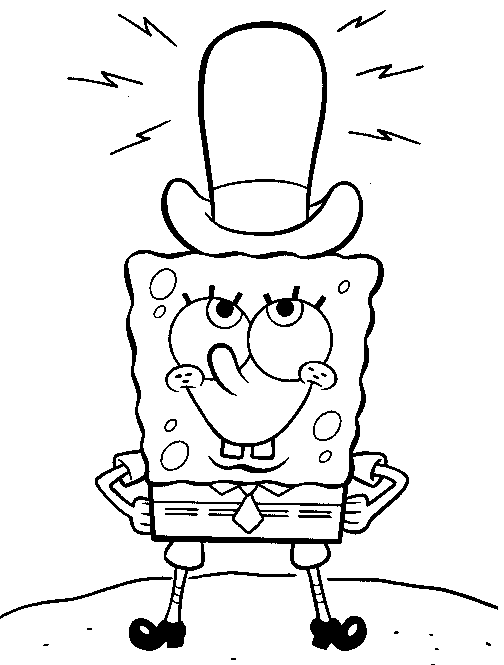 Sponge Bob Pages Coloring 9