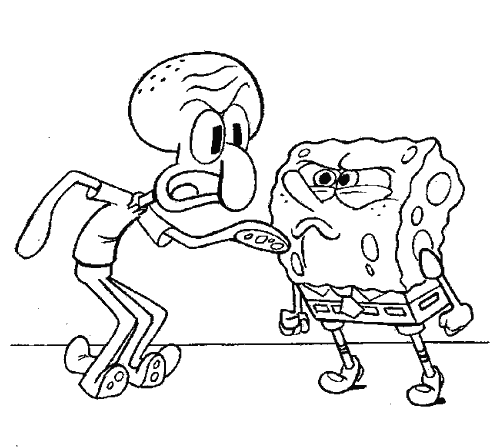 Spongebob Squarepants Pages Coloring 4