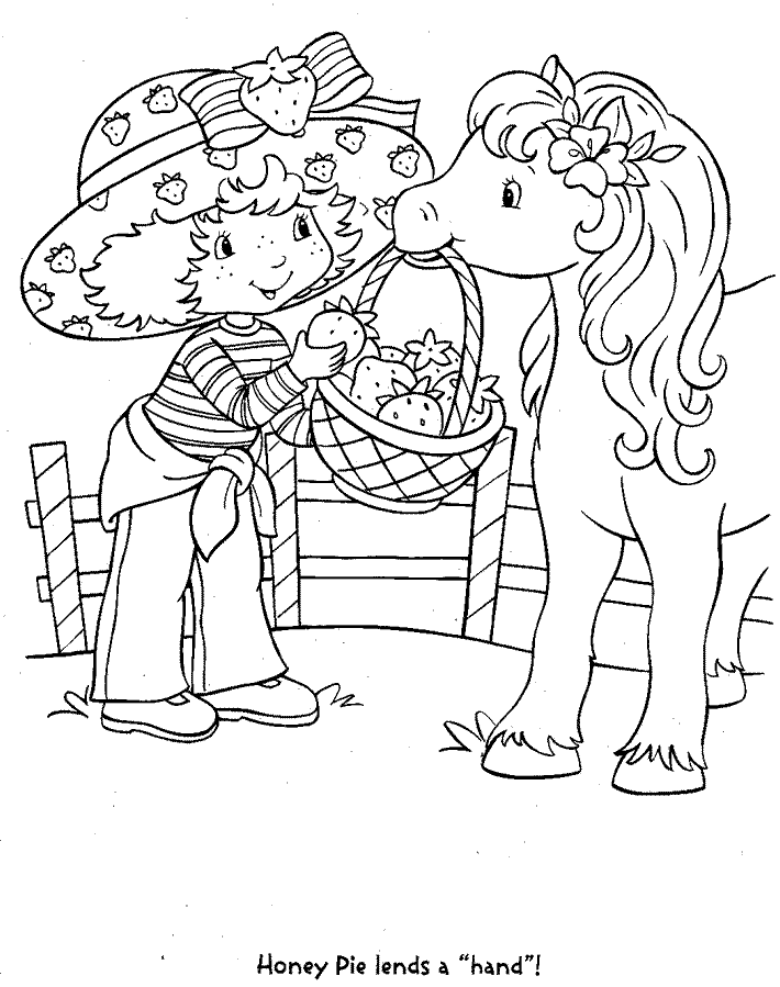 Strawberry Shortcake Pages Coloring 10