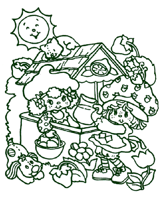 Strawberry Shortcake Pages Coloring 12