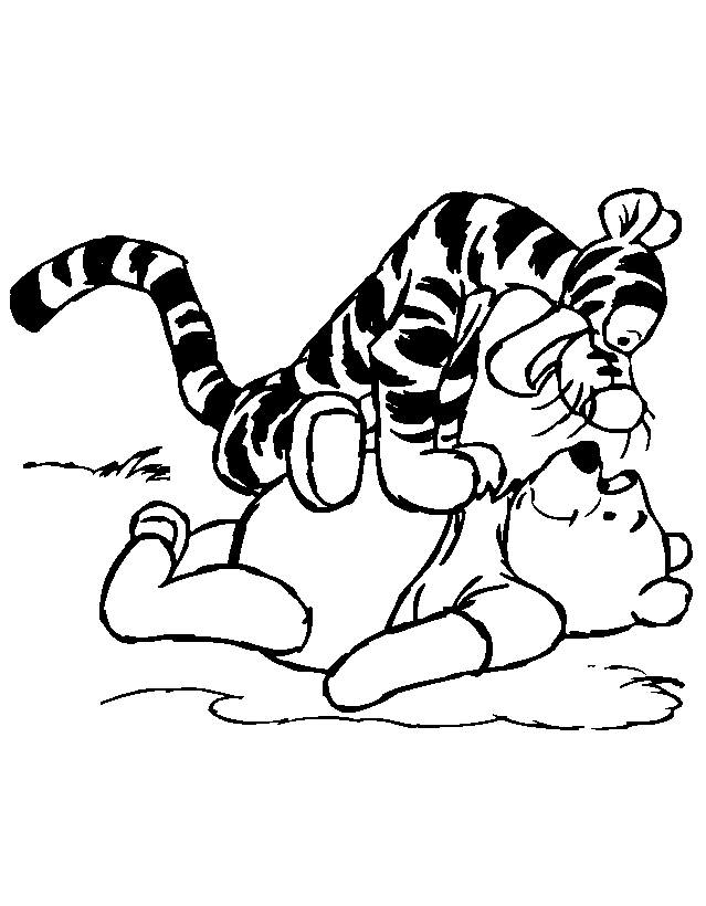 Tigger Pages Coloring 12