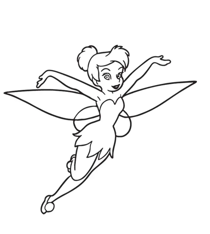 Tinkerbell Pages Coloring 1