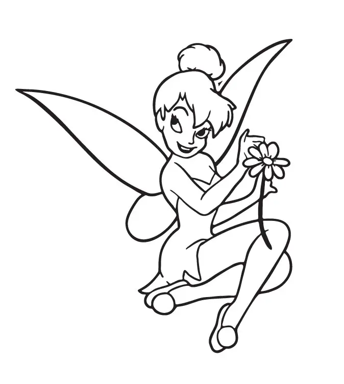 Tinkerbell Pages Coloring 12