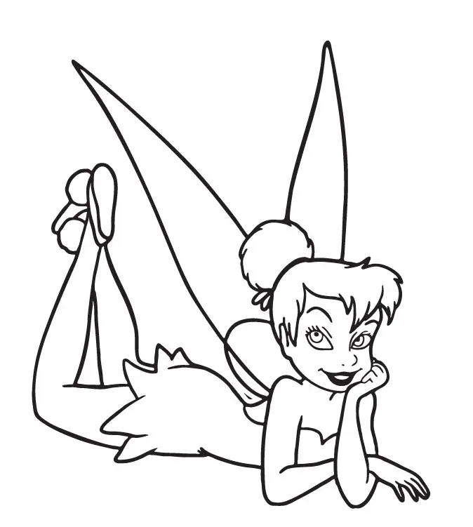 Tinkerbell Pages Coloring 2