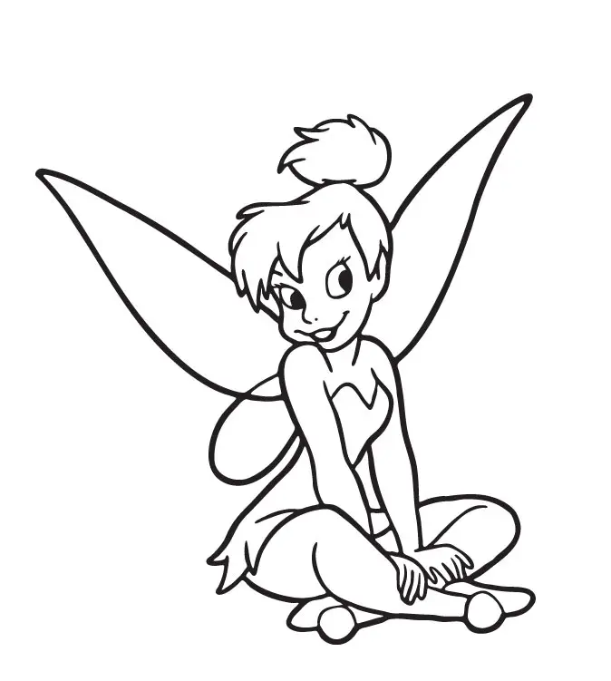 Tinkerbell Pages Coloring 9