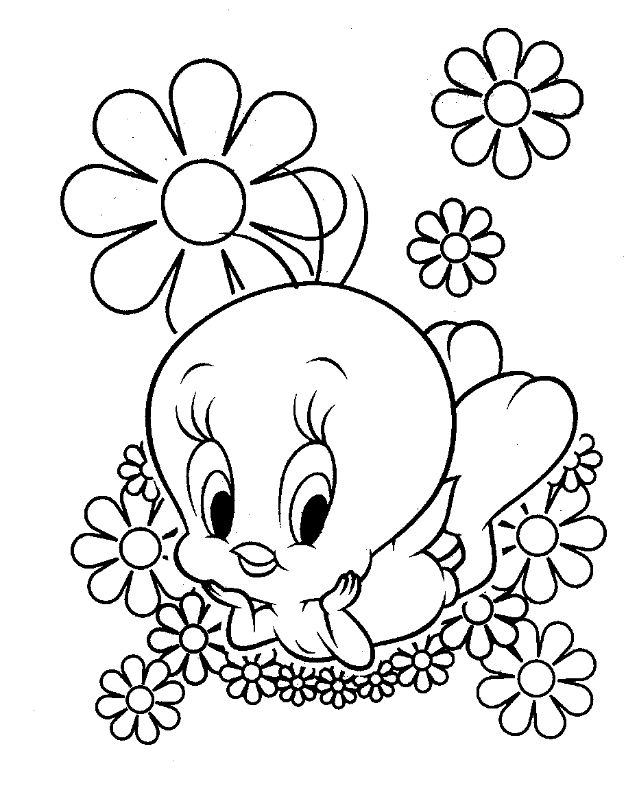 Tweety Bird Pages Coloring 4